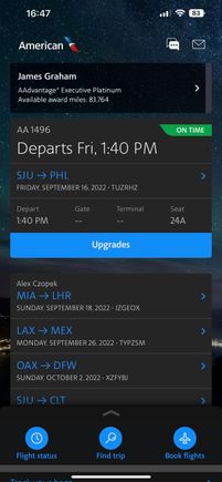 I click on Upgrades and it bombs out.  On the web seat 