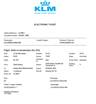 Ticket Detailed Proof