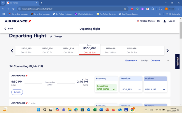 MNL T1/T3 trip to EWR Terminal B via CDG Terminal 2E