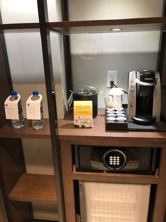 Shelves in room entry