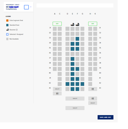 A350 ULR Seat Map