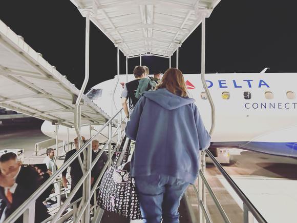 One of my *many* bus trips out to my plane in SLC, 10/2022. I post these photos to Instagram and caption them #SkyMilesLife.