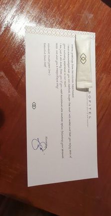 Chef Welcome note
