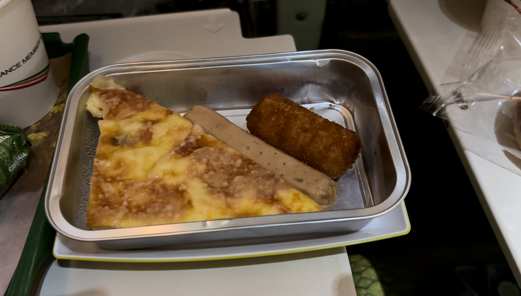 Economy class, Addis Ababa to Stockholm before landing