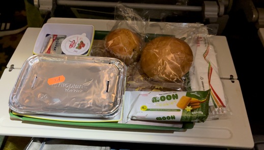 Economy class, Addis Ababa to Stockholm before landing