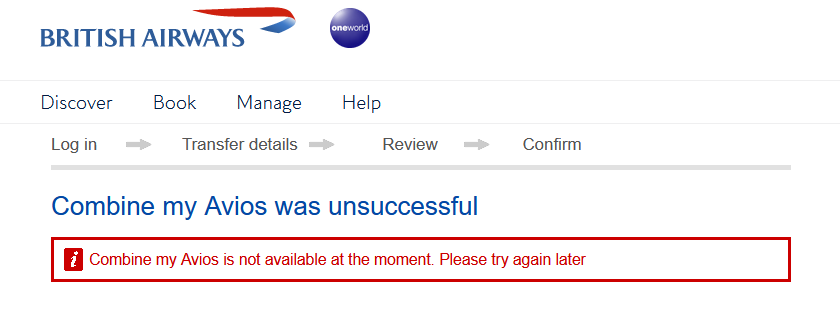 Combine my Avios helpdesk thread Page 18 FlyerTalk Forums