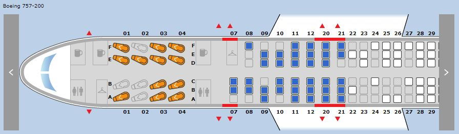 Everything You Want to Know About Where to Sit on 757-200 (16 lie-flat ...