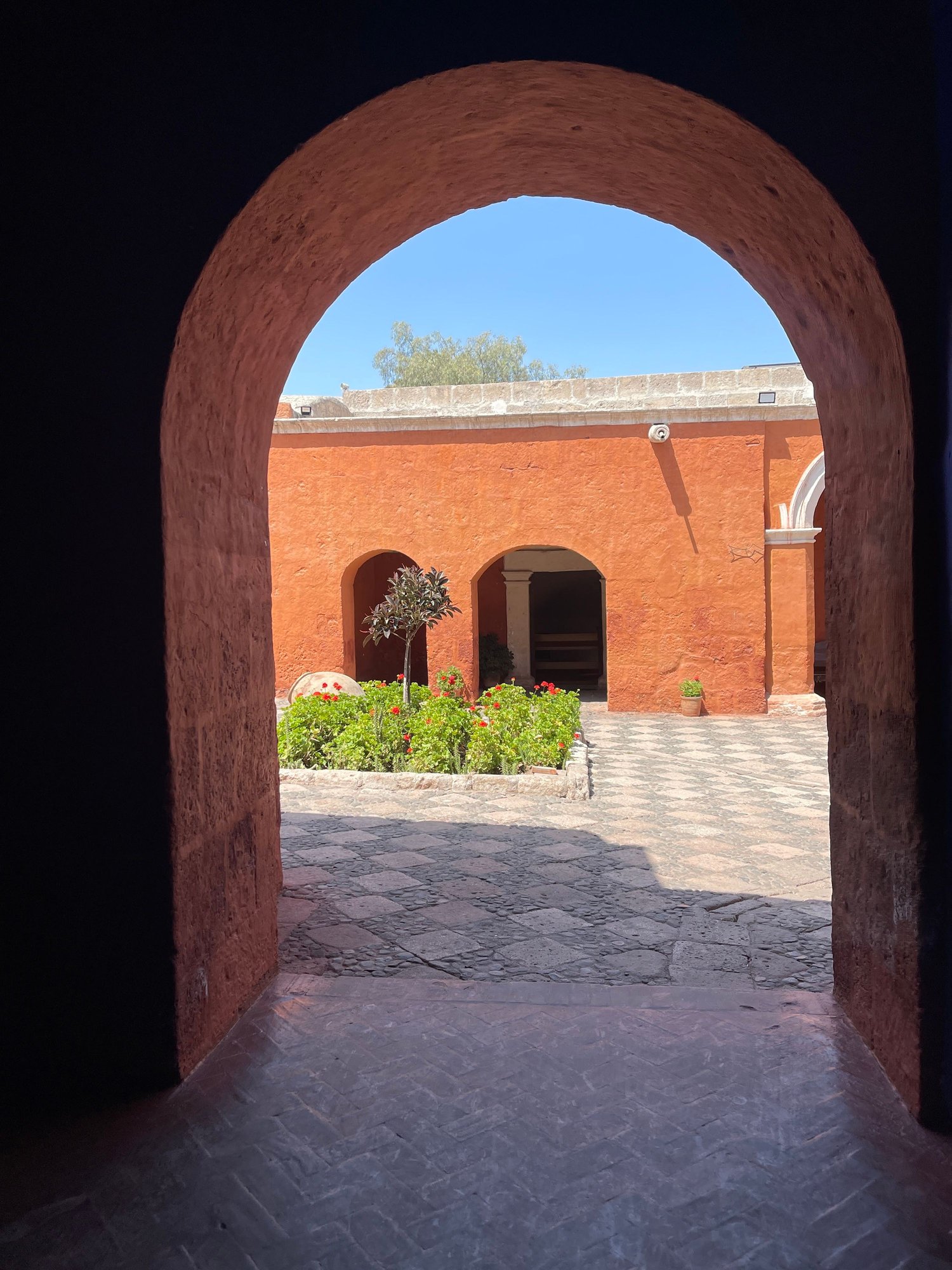 Arch door entry to the monastery 