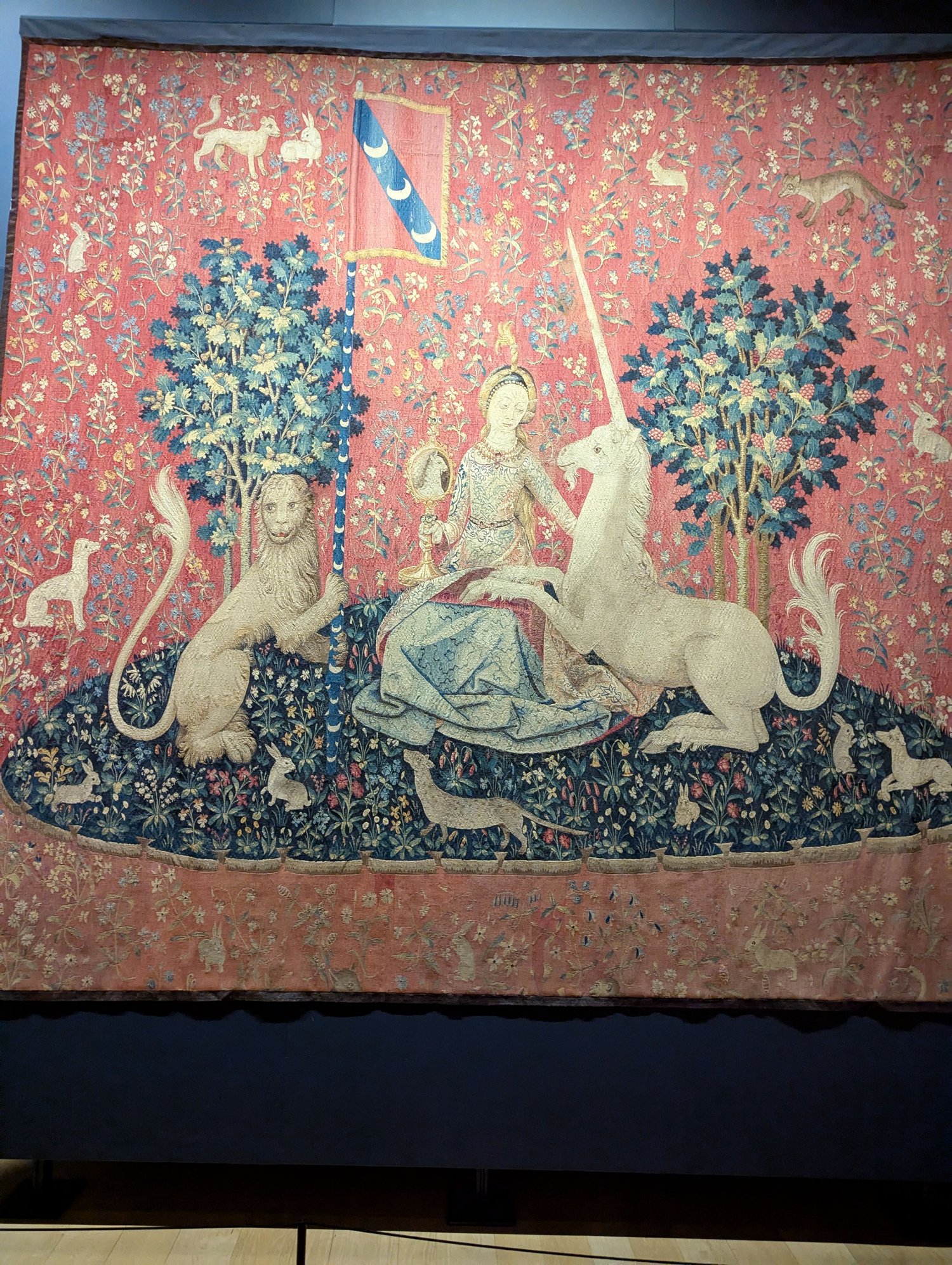 The famous unicorn tapestry.