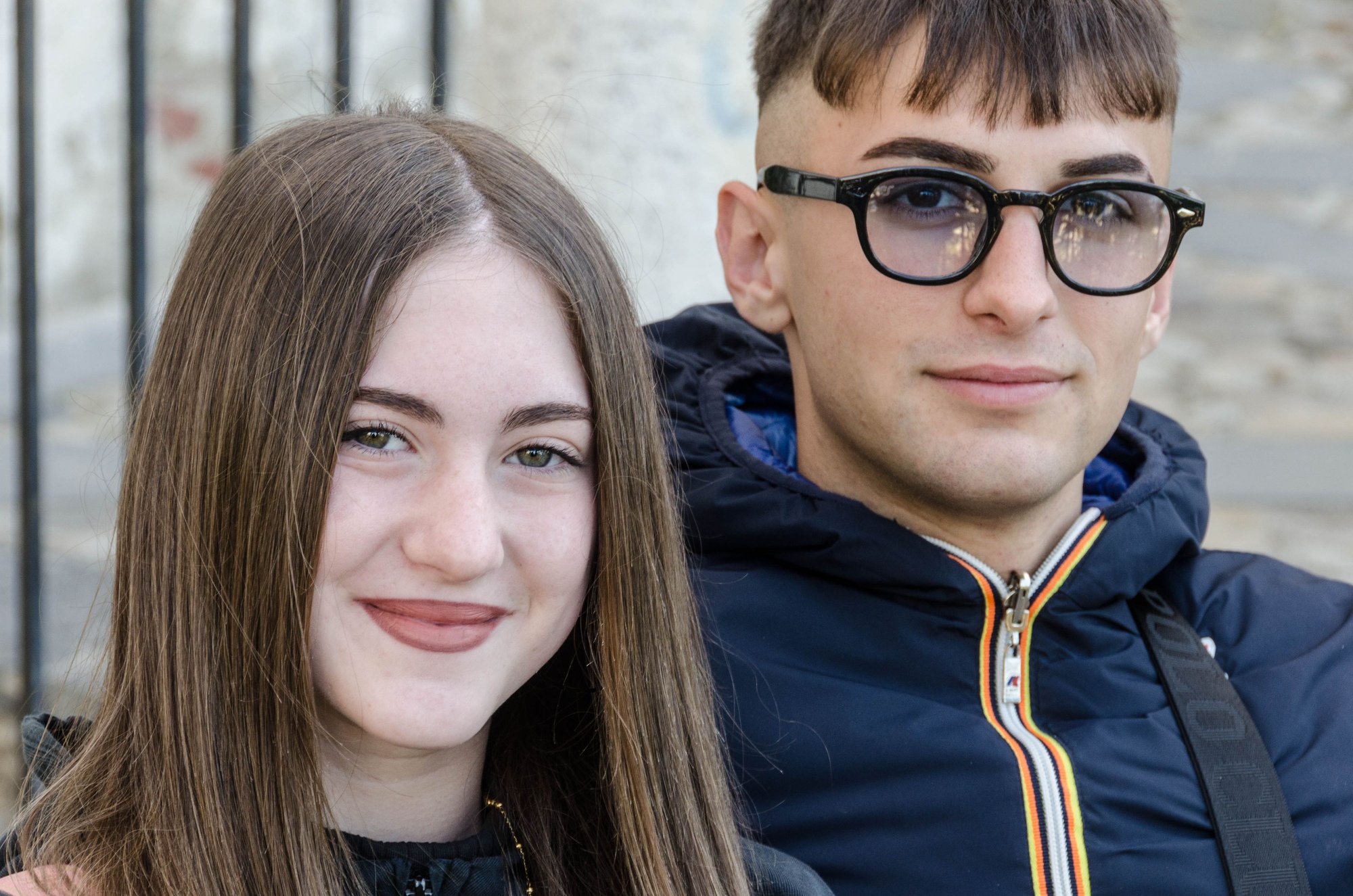 Attractive younger couple in Tropea.