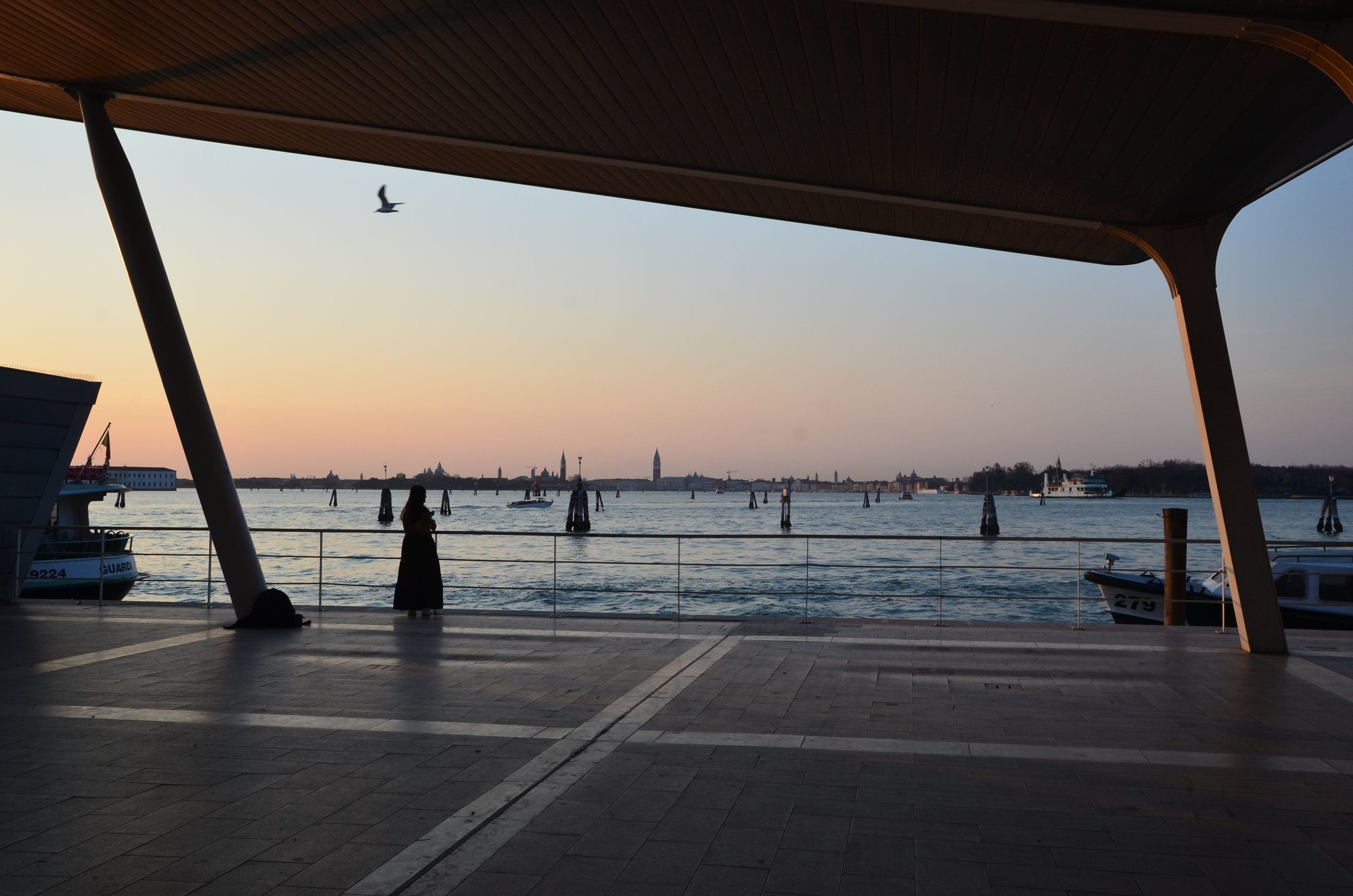 View from Lido station back to San Marco