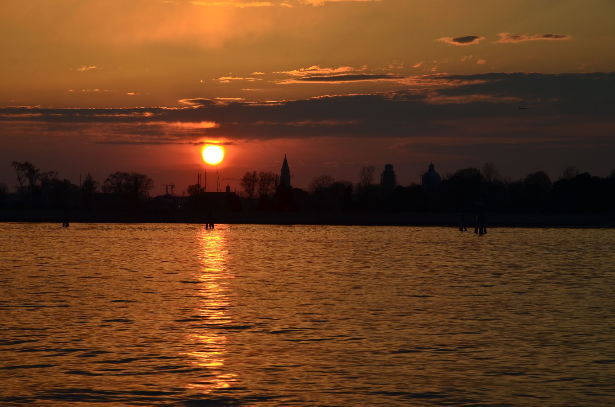 Sunset over Venice