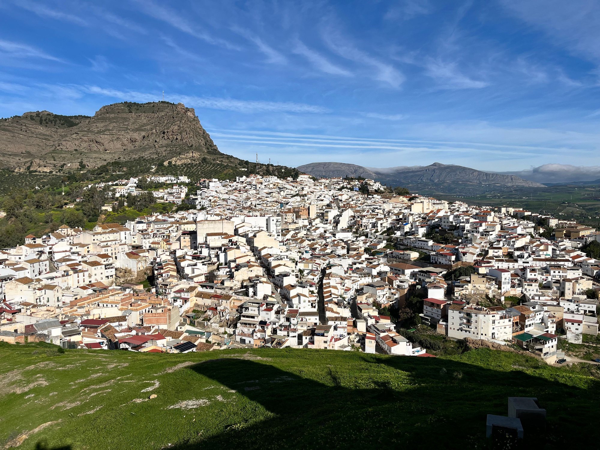 View of the village of Álora from the Arab Castle