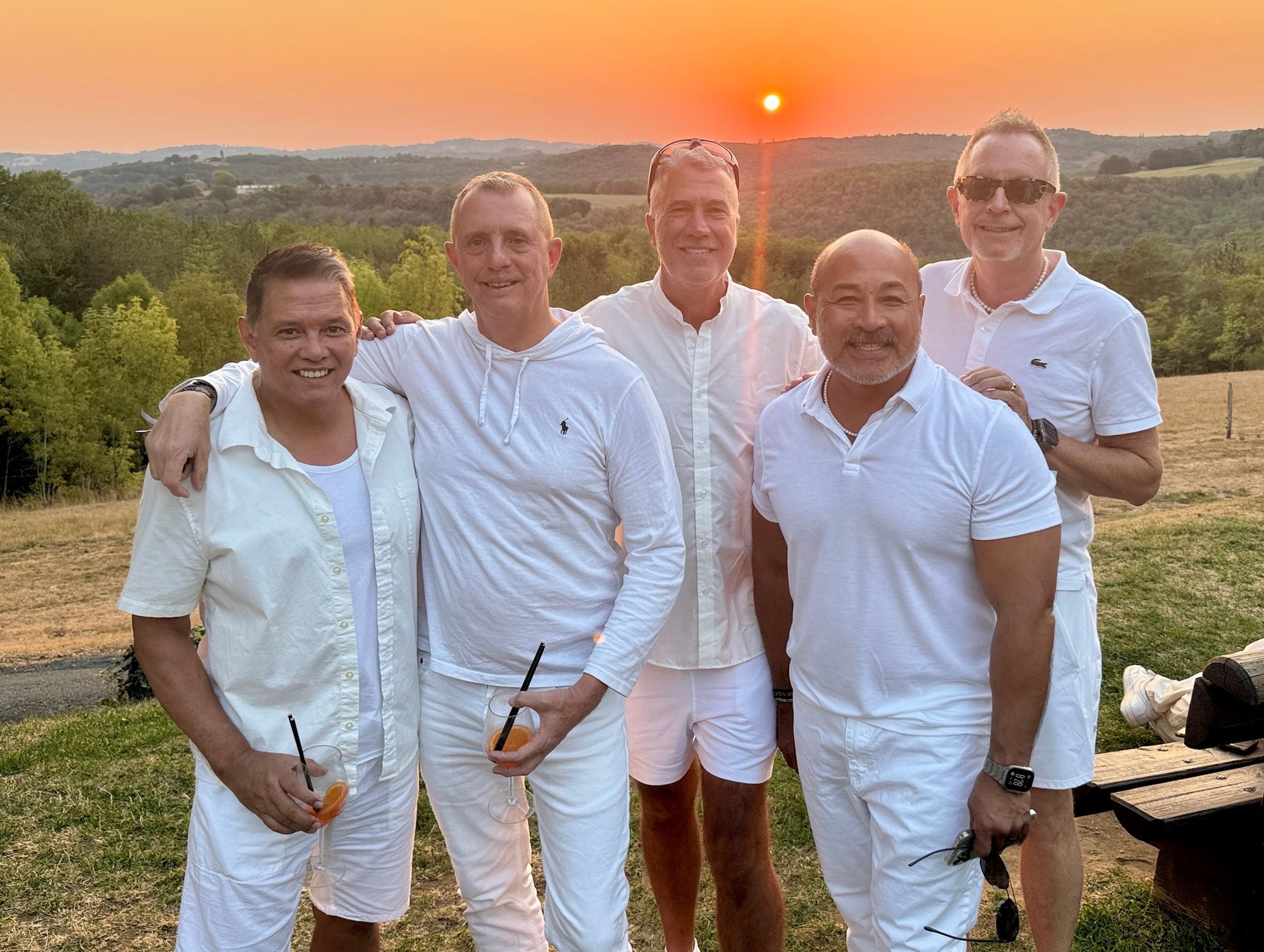 The boys cleaned up nicely