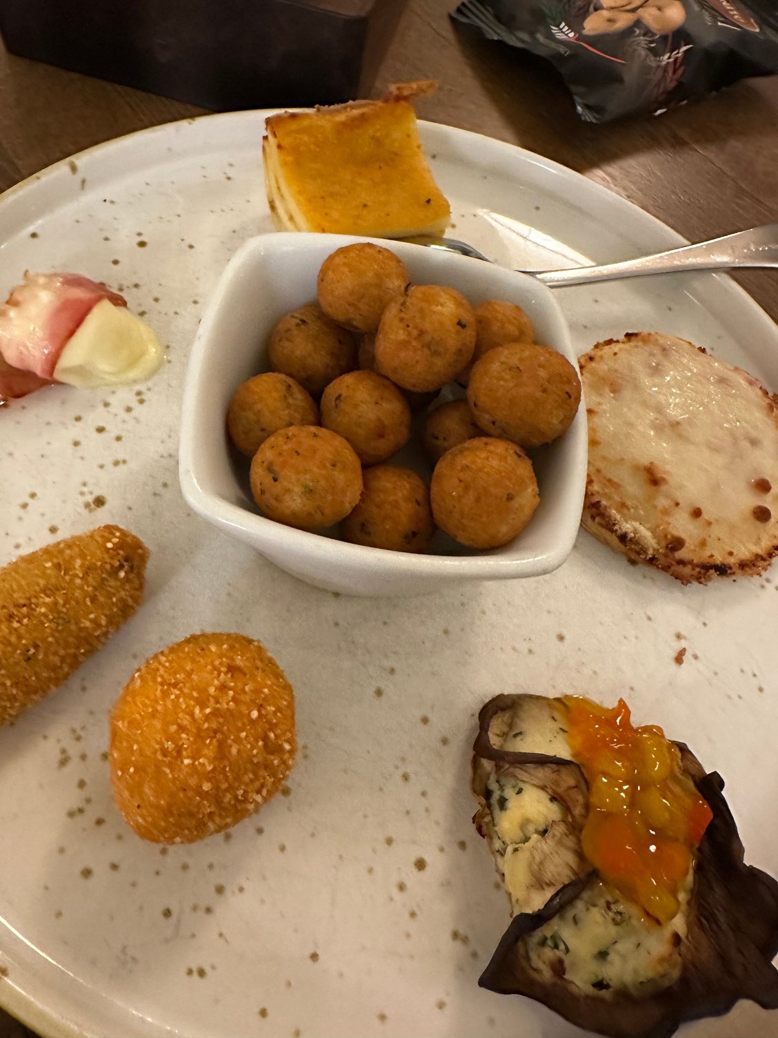 And now, the SECOND antipasti platter arrives!!! The