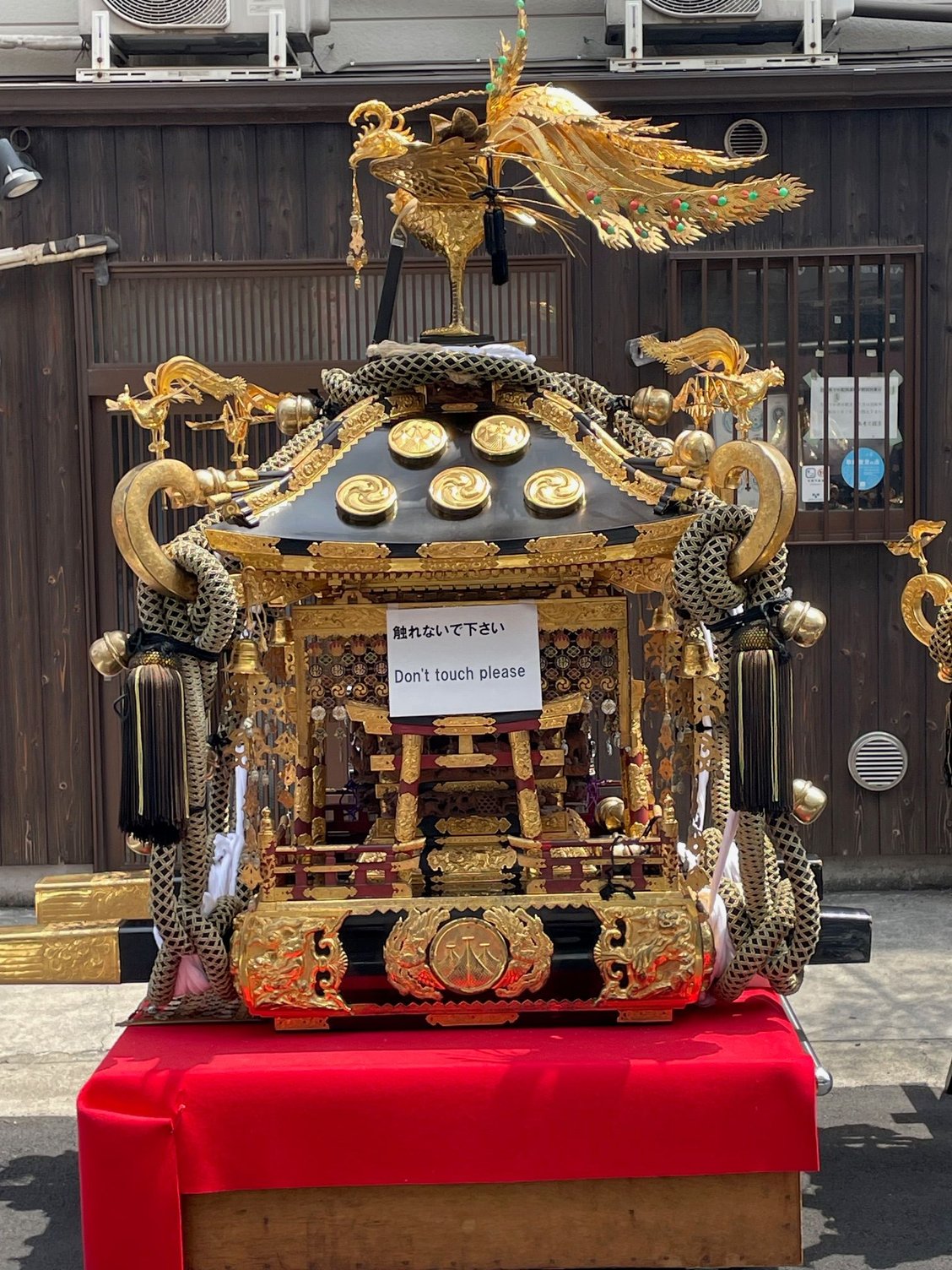There is going to be a big festival this weekend for the Sanja Matsui and they will be carrying in the mini shrines through the streets.