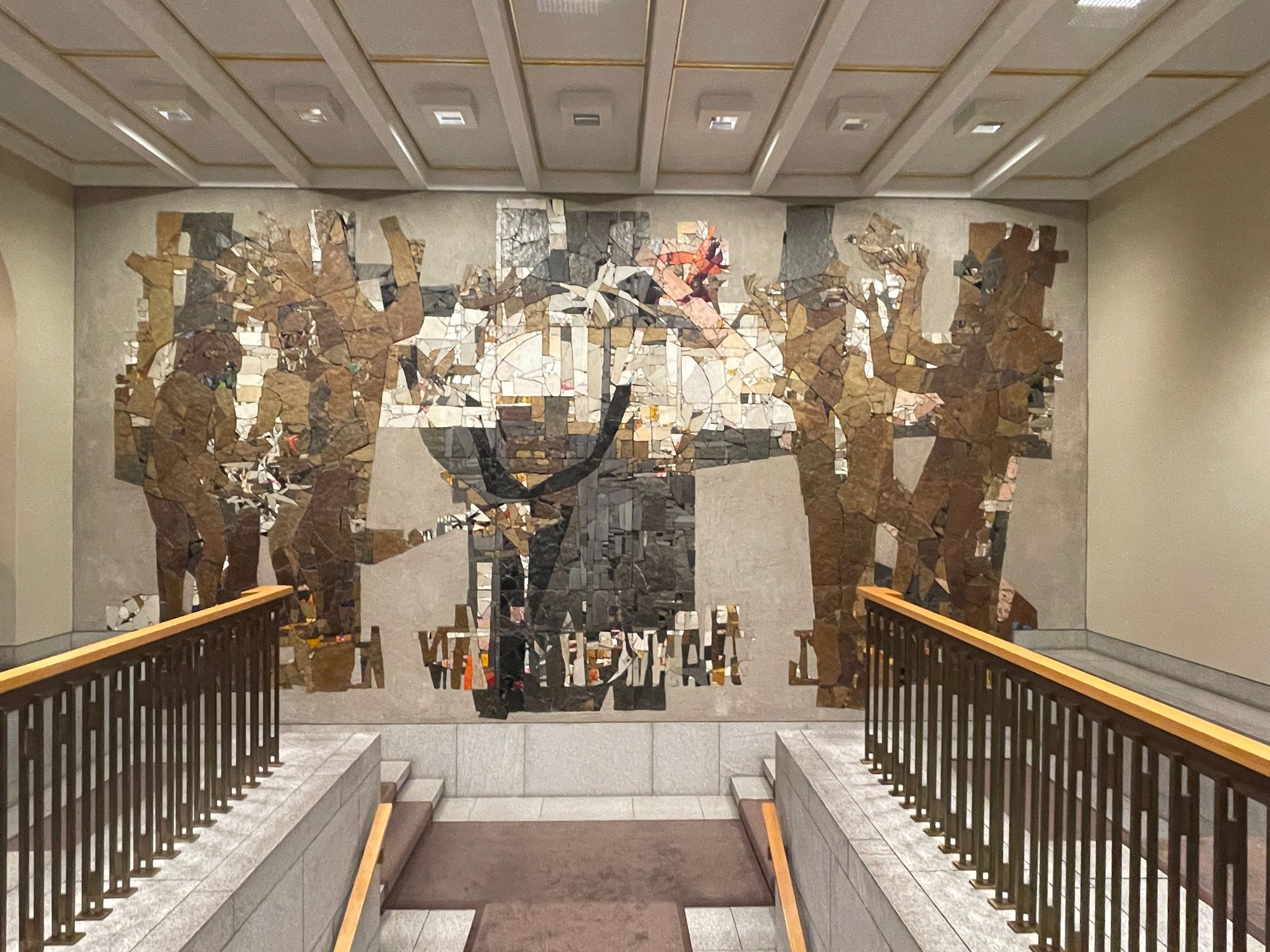 Upstairs to the Chamber of seats