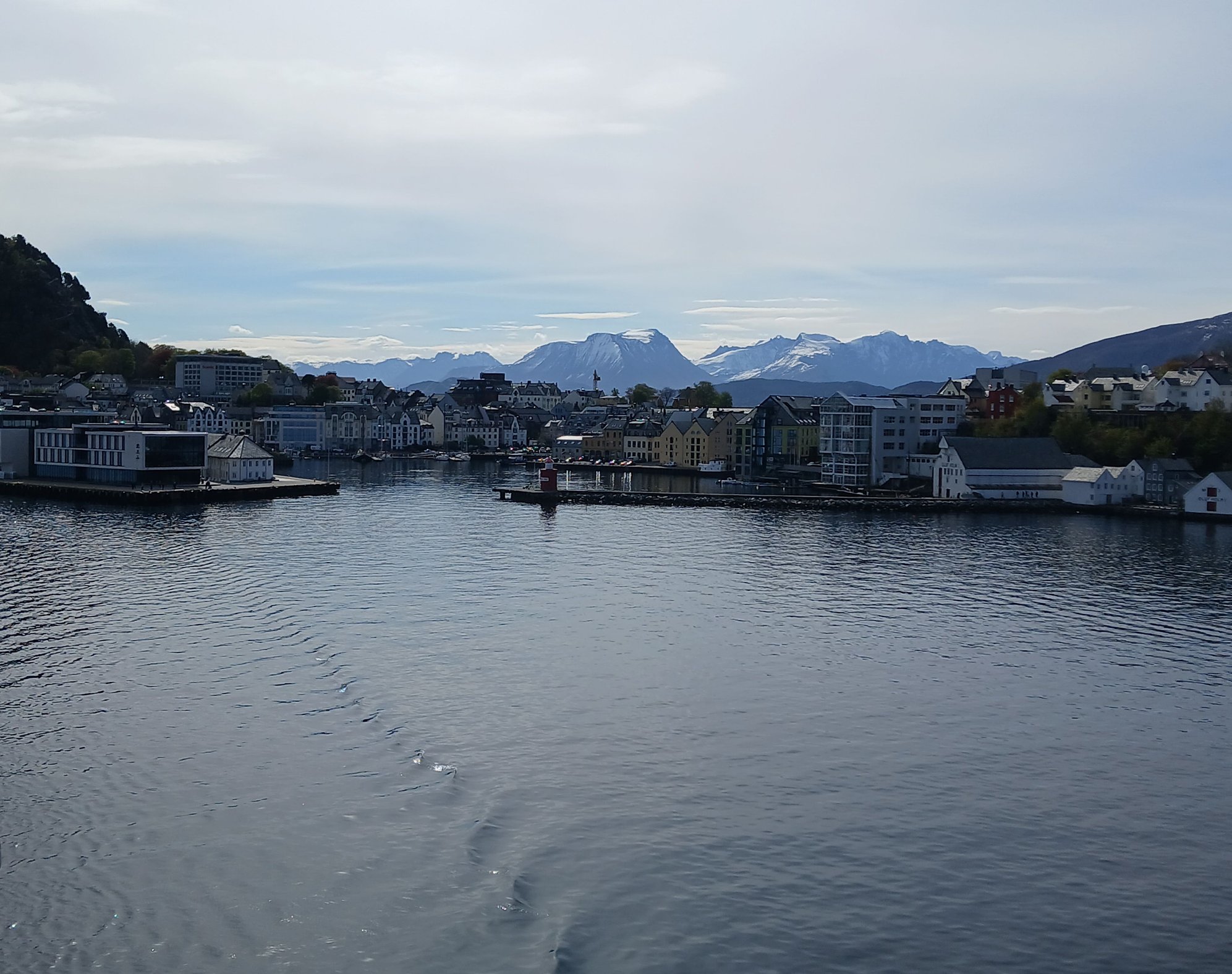 Arriving at Alesund