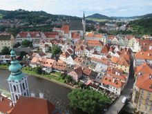 Cesky Krumlov from the castle