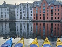 East side of the canal, with the kayaks