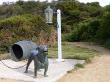 The dog line….chain of dogs at the narrow neck of land to prevent escape of convicts from the peninsula 