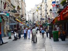 Rue Montorgueil Paris 2e   This photo was chosen for inclusion in a Fodor’’s guide. 