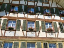 This was taken from the road. The house was incredibly imposing and so I looked up, snapped the shot and then took a photo opposite the house. 