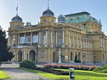 The National Theater at the top of the Horseshoe
