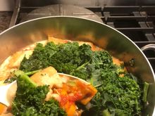 
There is something restorative about  this  soup.  Used the last of my roasted tomatoes in it along with a can of san marzano toms. 