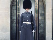 So how does he see???? Windsor Castle. 