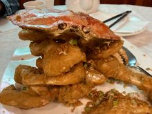 Signature crab at R&G Lounge