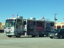 This bus was outside Milwau