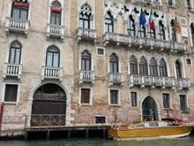 Our first glimpses of Venice and the Grand Canal from the private water taxi