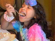 Michaela in action