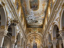 Painted wood ceiling in the Duomo