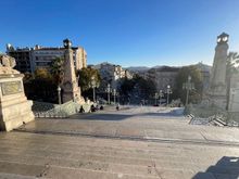 Staircase up to Gare de Marseille Saint-Charles