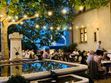 The terrace at Au Violon