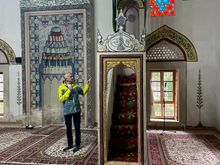 Inside a Mosque, very beautiful.