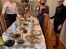 Yury, Bella and Joyce. What a spread! Russians really love their New Year’s celebration, and it was so nice to be included and to sample many of their traditional dishes, all of which were homemade.