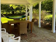 Phew! Time to rest and read some stories about Botswana on the Terrasse Gruezi. 