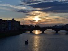 My first evening in Florence - sunset.