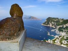 Iconic shot of the Sphinx from Villa San Michele
