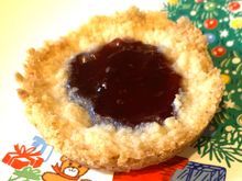 Jam topped butter cookies 