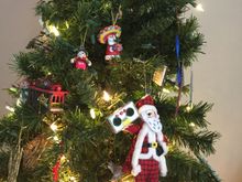 Santa Clause holding a Bbom Box. Present from a 5 year old