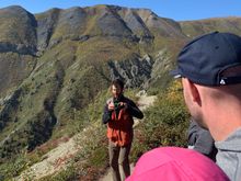 Our hiking guide, from France. 