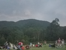 Getting dark (at a winery)