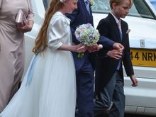 The couple and their families must've been well-off, as parked out front beside the Grey Ghost there were a Lamborghini, a Ferrari and a Maclaren. All three gift-wrapped.