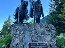 Iditarod mile marker statue 