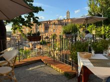 The gorgeous courtyard at Vivace Restaurant where we had dinner.
