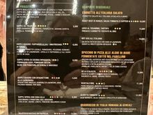 Pizza menu at CLEMENTINA in Fiumicino